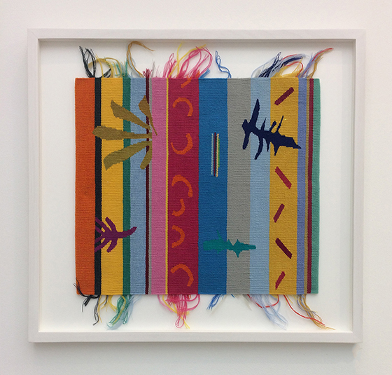 Marta Rogoyska The Territory 2016 Wool on cotton warp